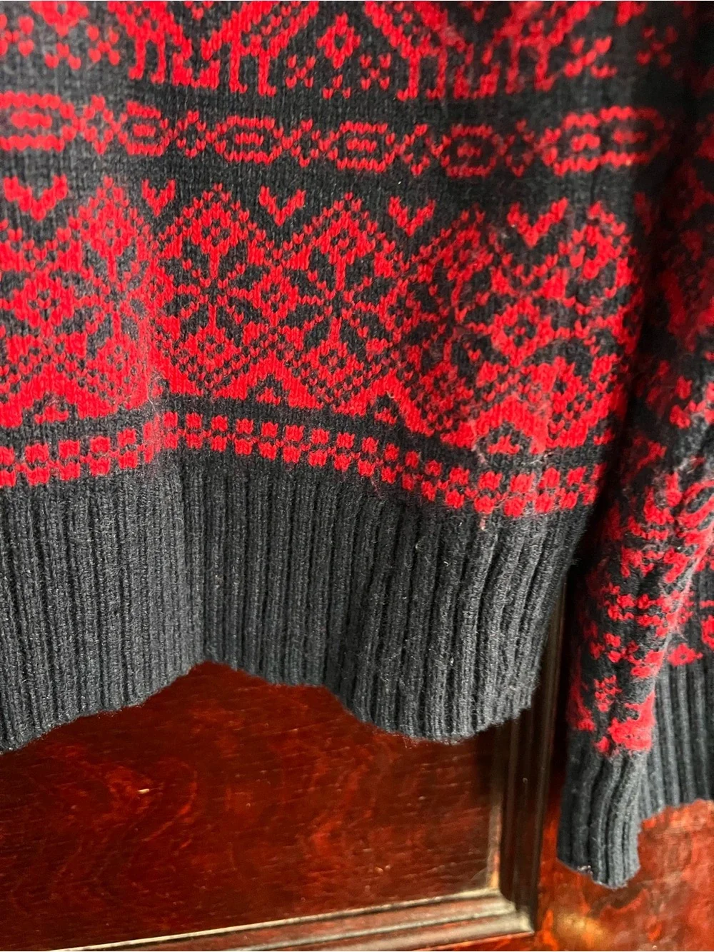 J Crew Women’s Nordic Fair Isle Lambswool Blend Crewneck size Medium - Picture 7 of 11